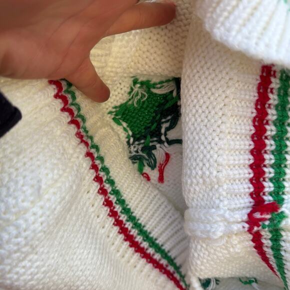 Vintage Holly Ivy Berries Crewneck Ugly Christmas Winter Sweater SMALL? - Picture 3 of 6